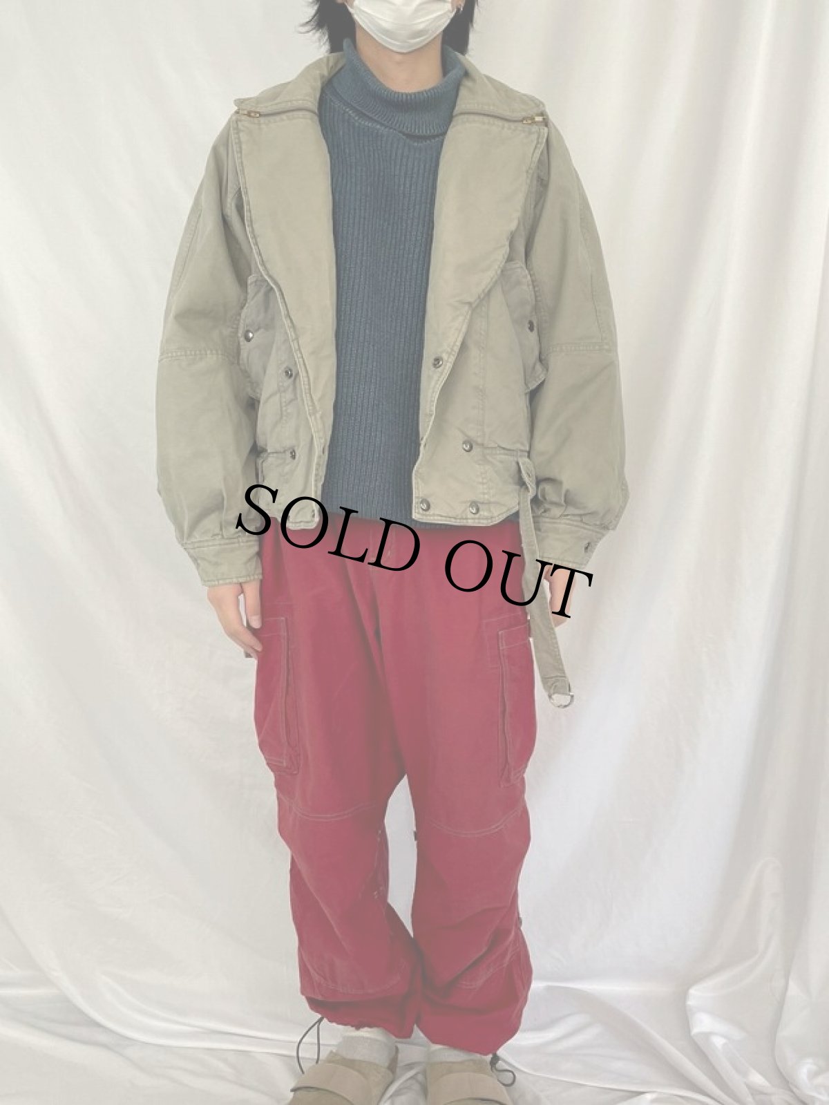 画像2: HARD WEAR 中綿入り デザインダブルライダースジャケット M (2)