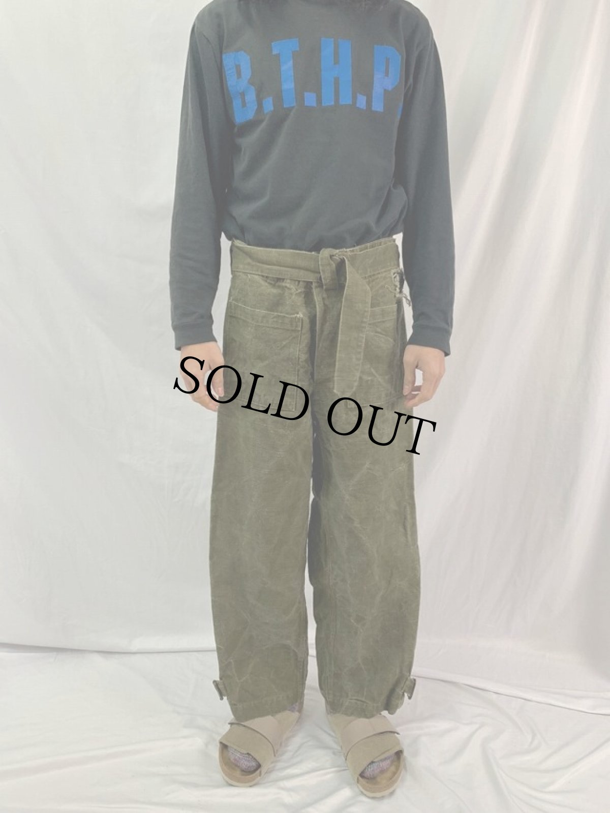 画像2: 30〜40's French Army M-35 モーターサイクルパンツ (2)