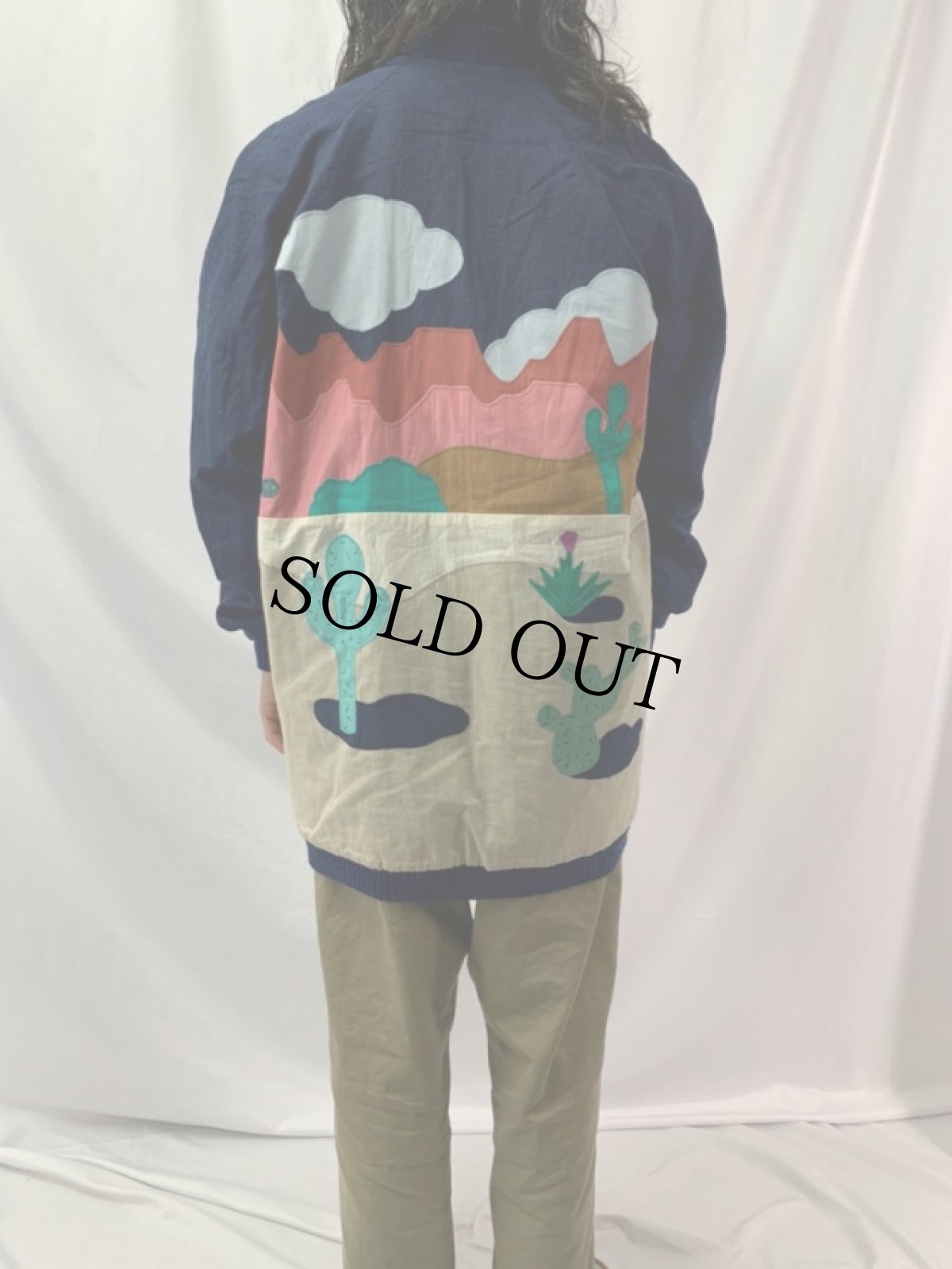 画像5: サボテン柄 パッチワークデザイン リバーシブルジャケット (5)