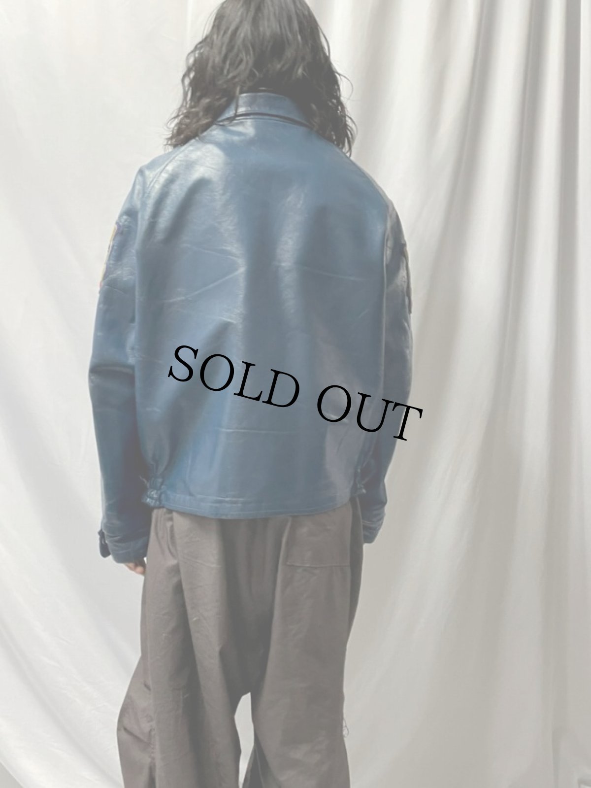 画像4: 70〜80's ROLLY SARAULT  パッチ付き レザージャケット (4)