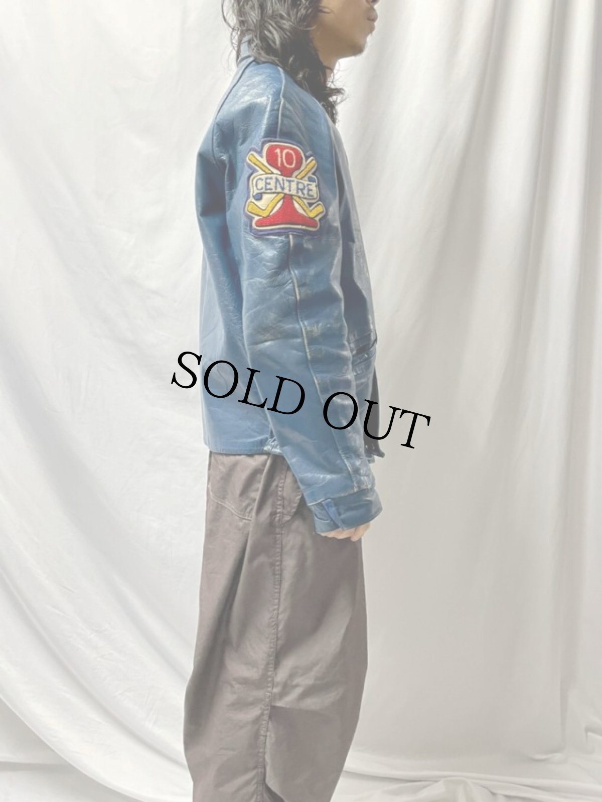 画像3: 70〜80's ROLLY SARAULT  パッチ付き レザージャケット (3)