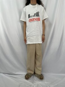 画像2: 90's MAXELL USA製 企業広告プリントTシャツ XL (2)