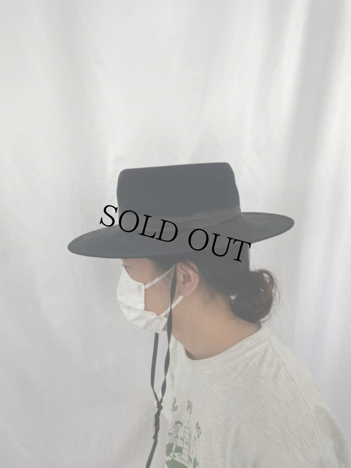 画像3: 60〜70's STETSON ウールハット 7 1/8 (3)