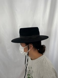 画像3: 60〜70's STETSON ウールハット 7 1/8 (3)