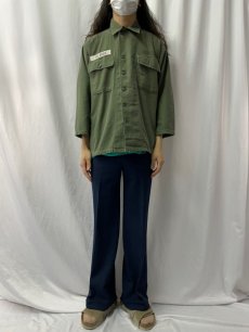 画像2: 60's U.S.ARMY パッチ付き ユーティリティシャツ 1st (2)