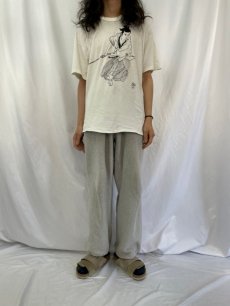 画像2: 90's 侍 浮世絵イラストTシャツ  (2)