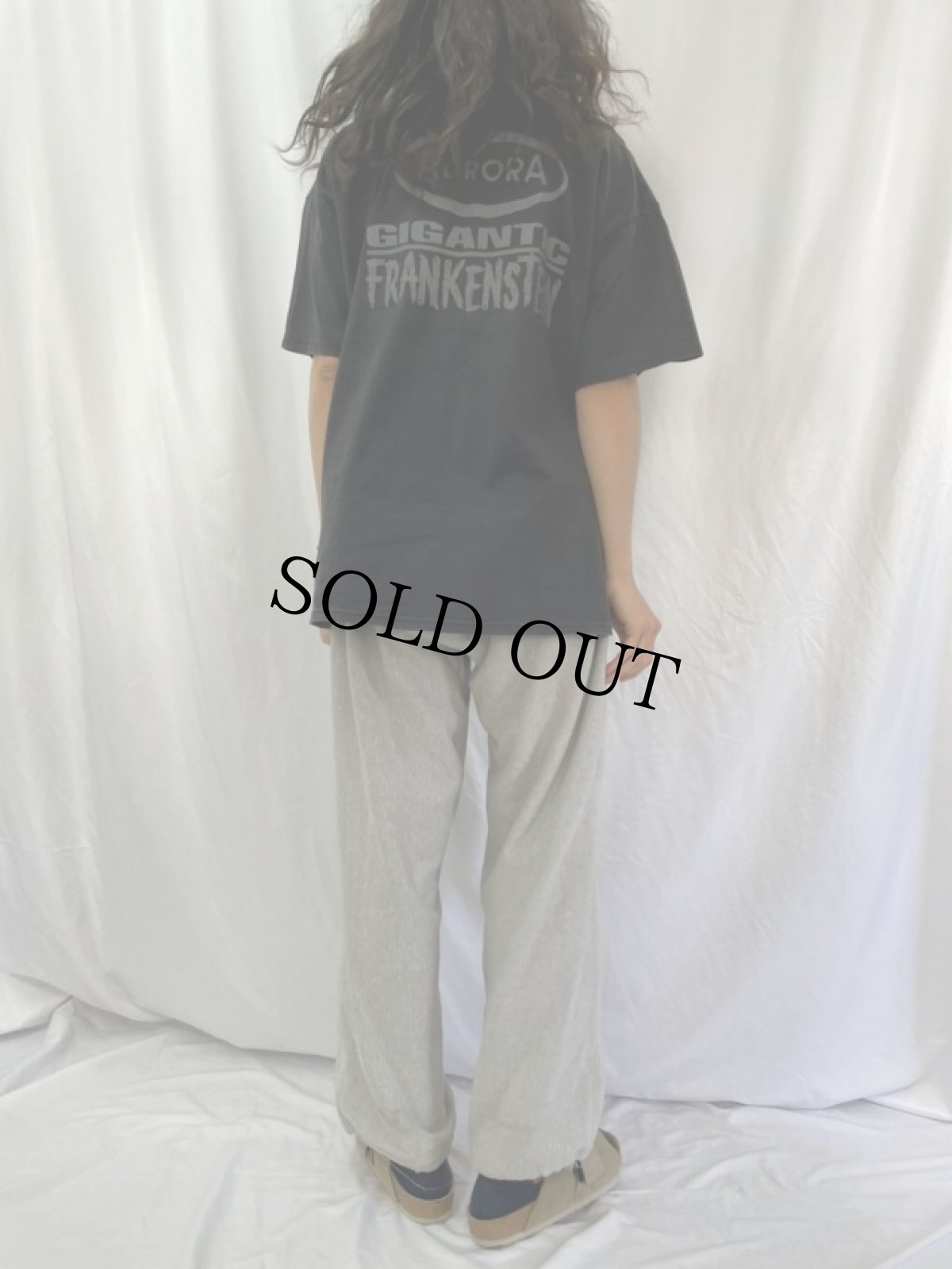 画像5: AURORA GIANTIC FRANKENSTEIN フランケンシュタイン イラストTシャツ (5)