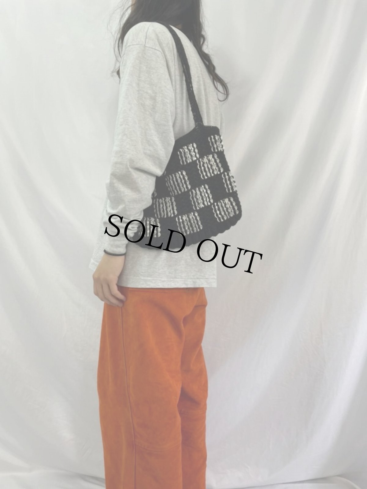 画像2: ハンドメイド プルタブリメイク ニットポシェット (2)