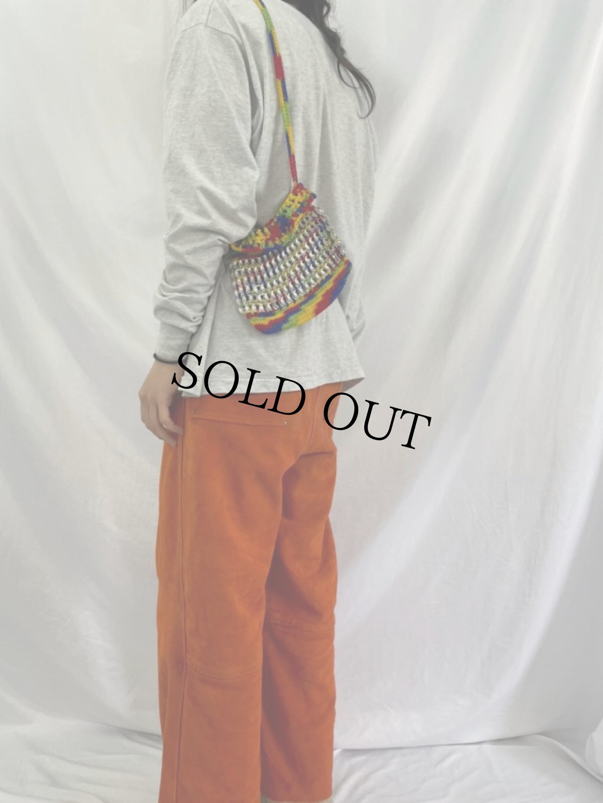 画像2: ハンドメイド プルタブリメイク ニットポシェット (2)