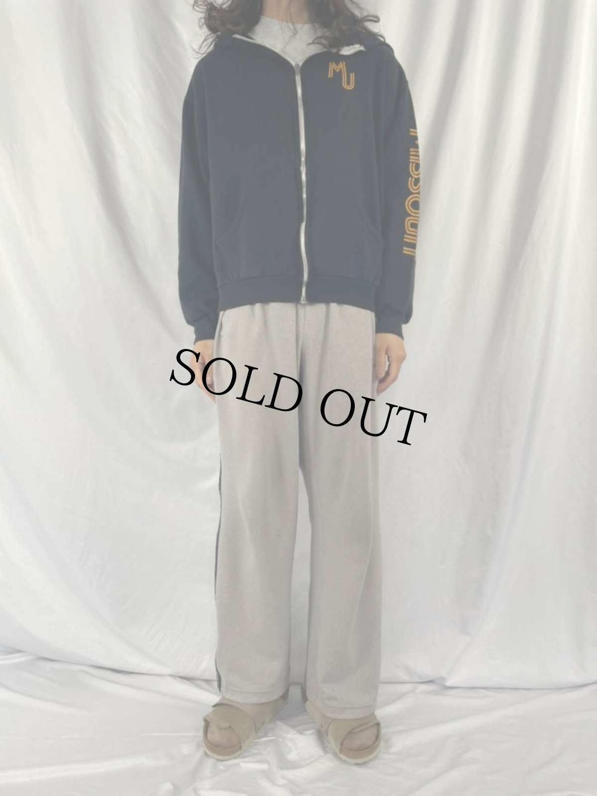 画像2: 70's RUSSEL USA製 金タグ ジップパーカー M (2)