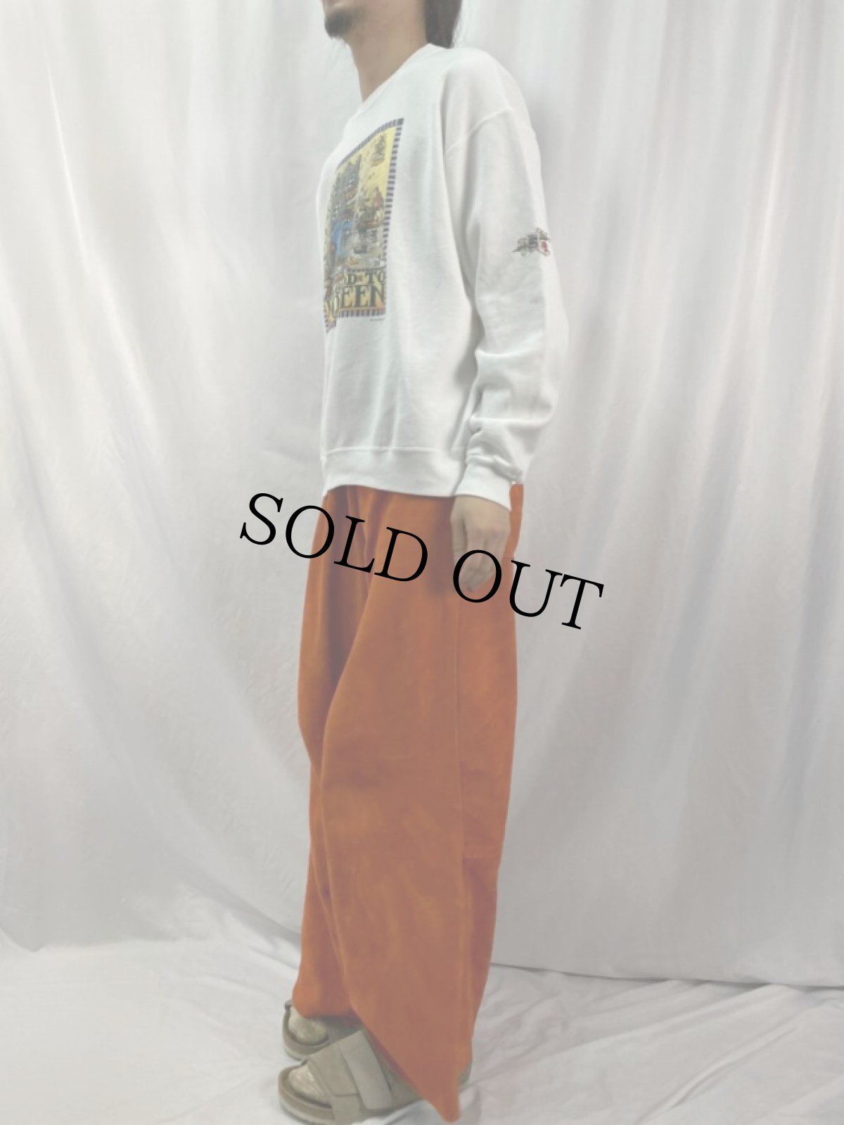 画像3: 90's Mary Engelbreit USA製 "IT'S GOOD TO BE QUEEN" イラストスウェット XL (3)