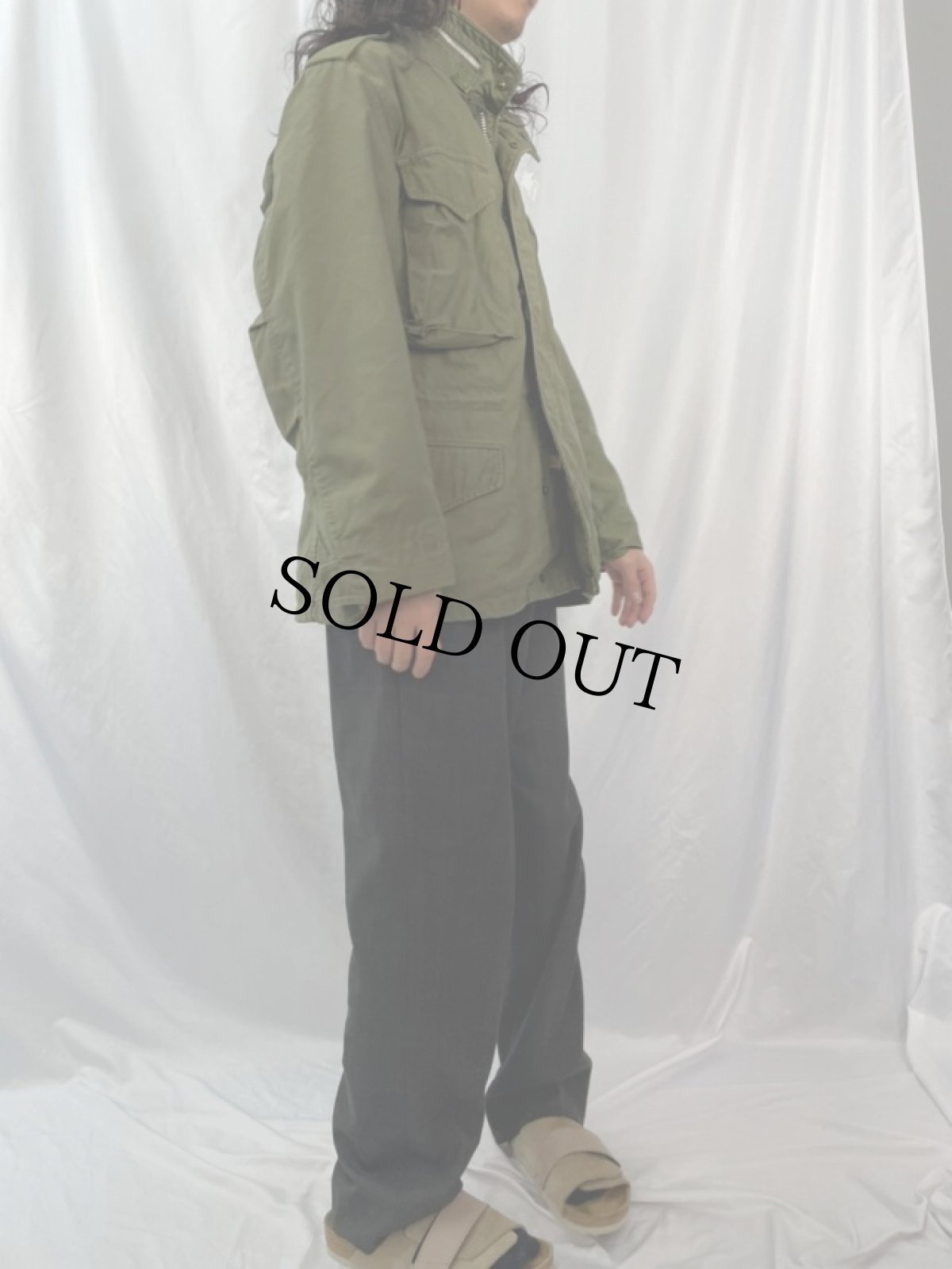 画像3: 60's U.S.ARMY M-65 Field Jacket 2nd グレーライナー SHORT SMALL (3)