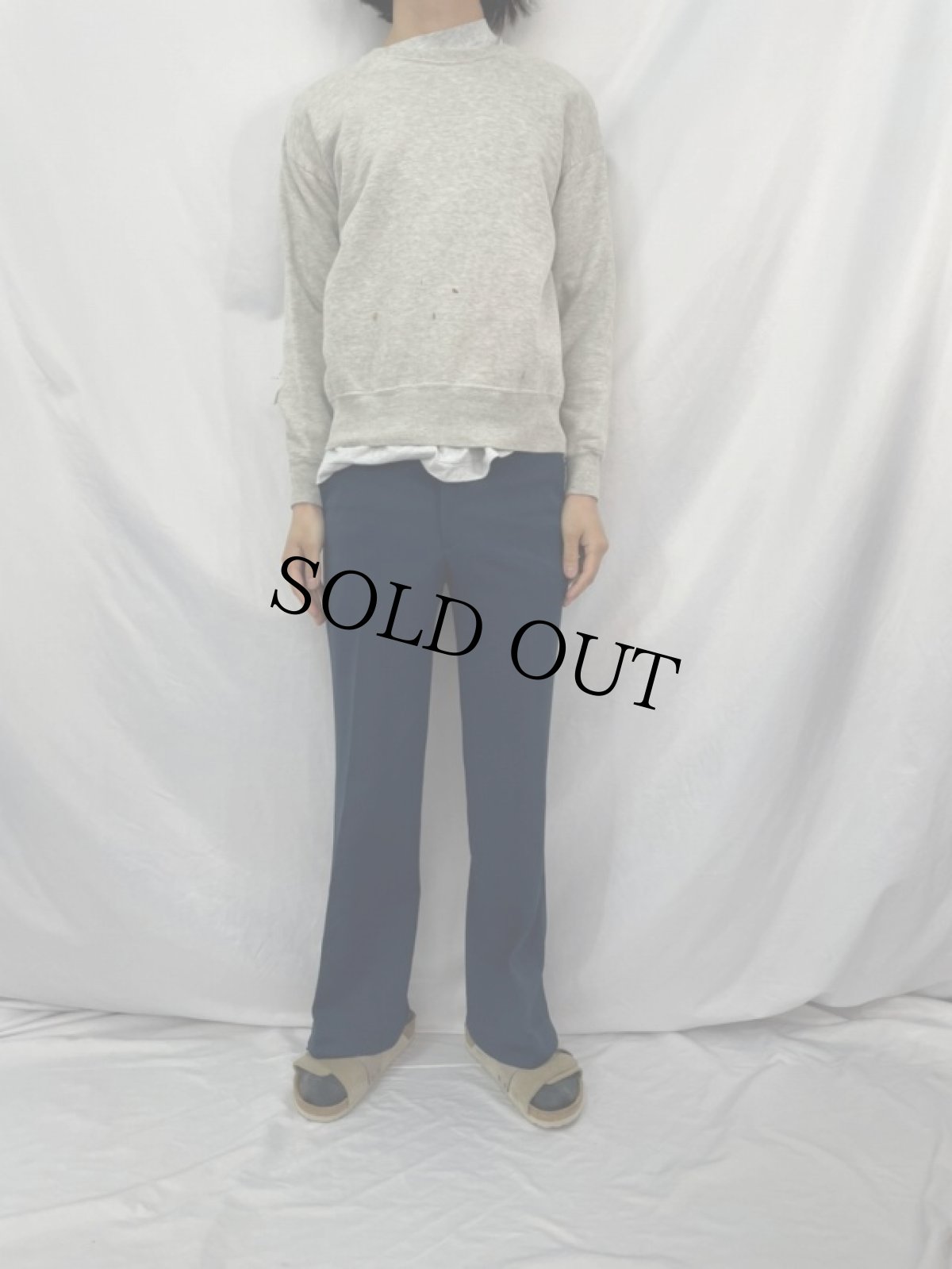 画像2: 60's SEARS 無地スウェット XL (2)