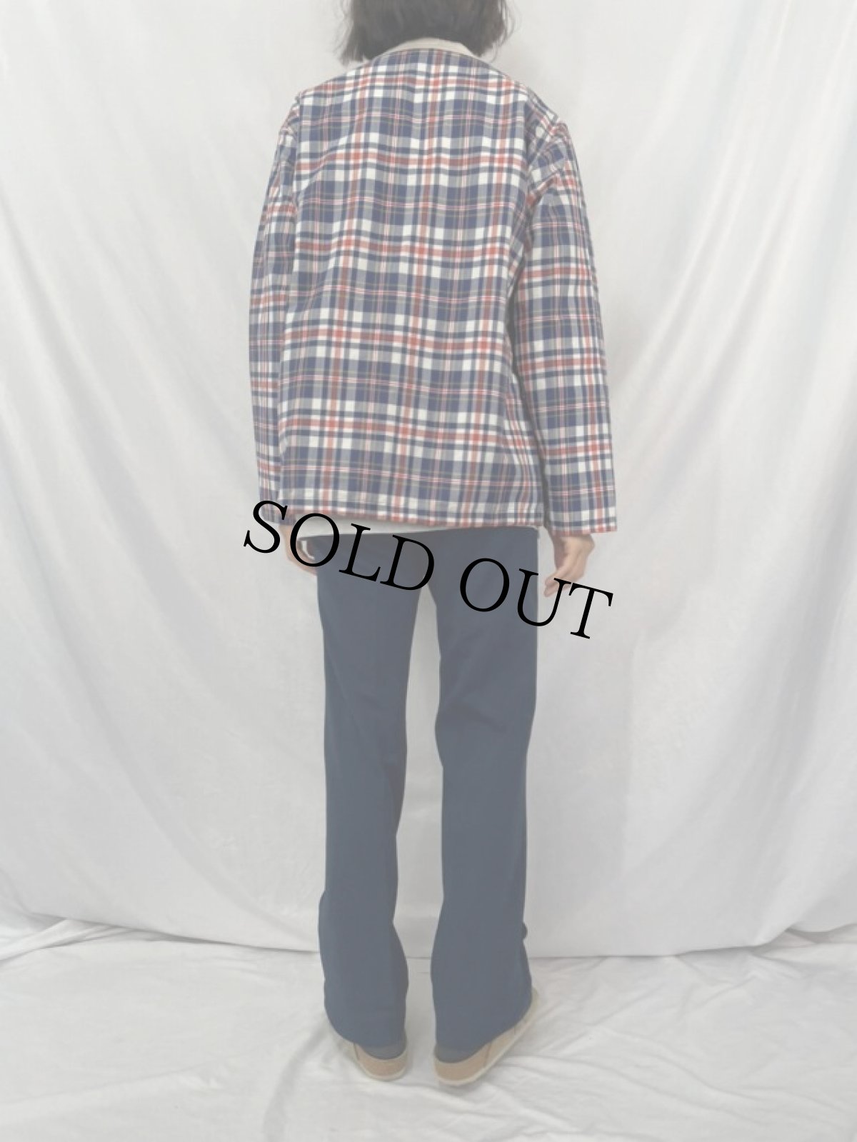 画像4: 70〜80's Catarina チェック柄 ジップジャケット L (4)