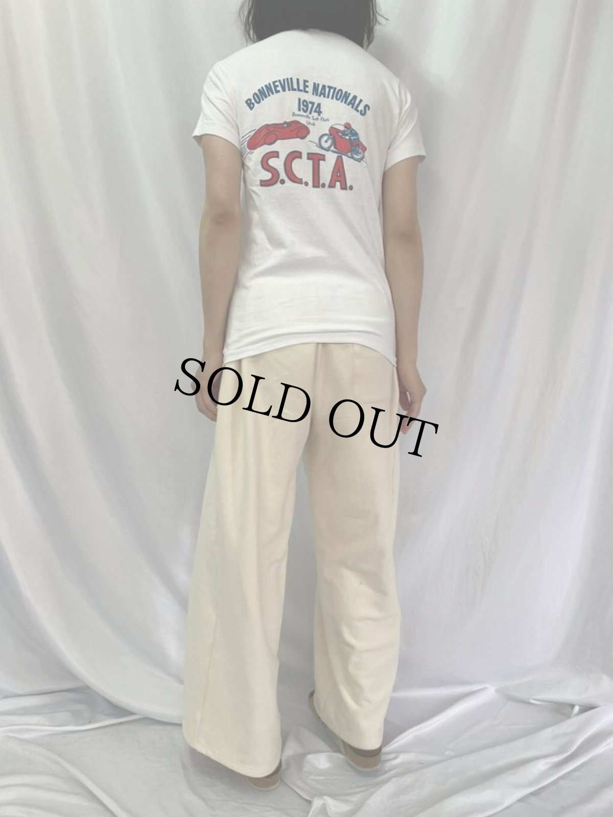 画像4: 70's "BONNEVILLE NATIONALS 1974" プリントTシャツ (4)