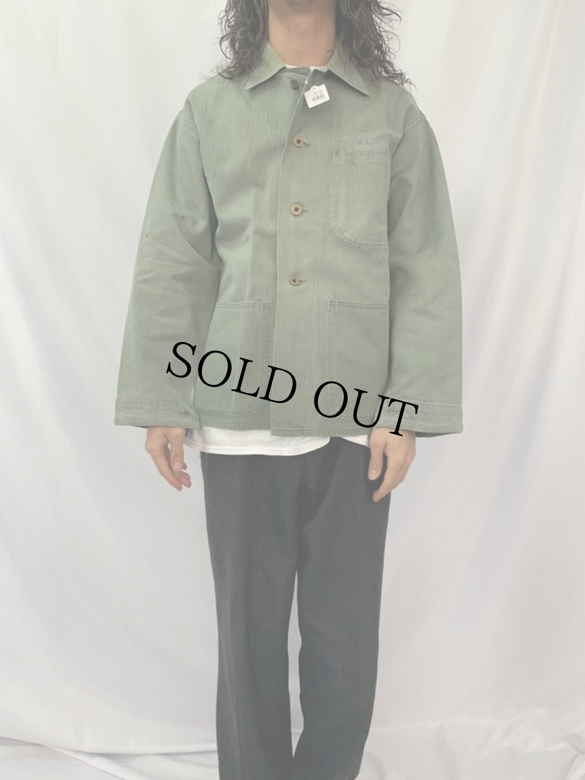 画像2: 40's USMC P-47 HBT ジャケット (2)