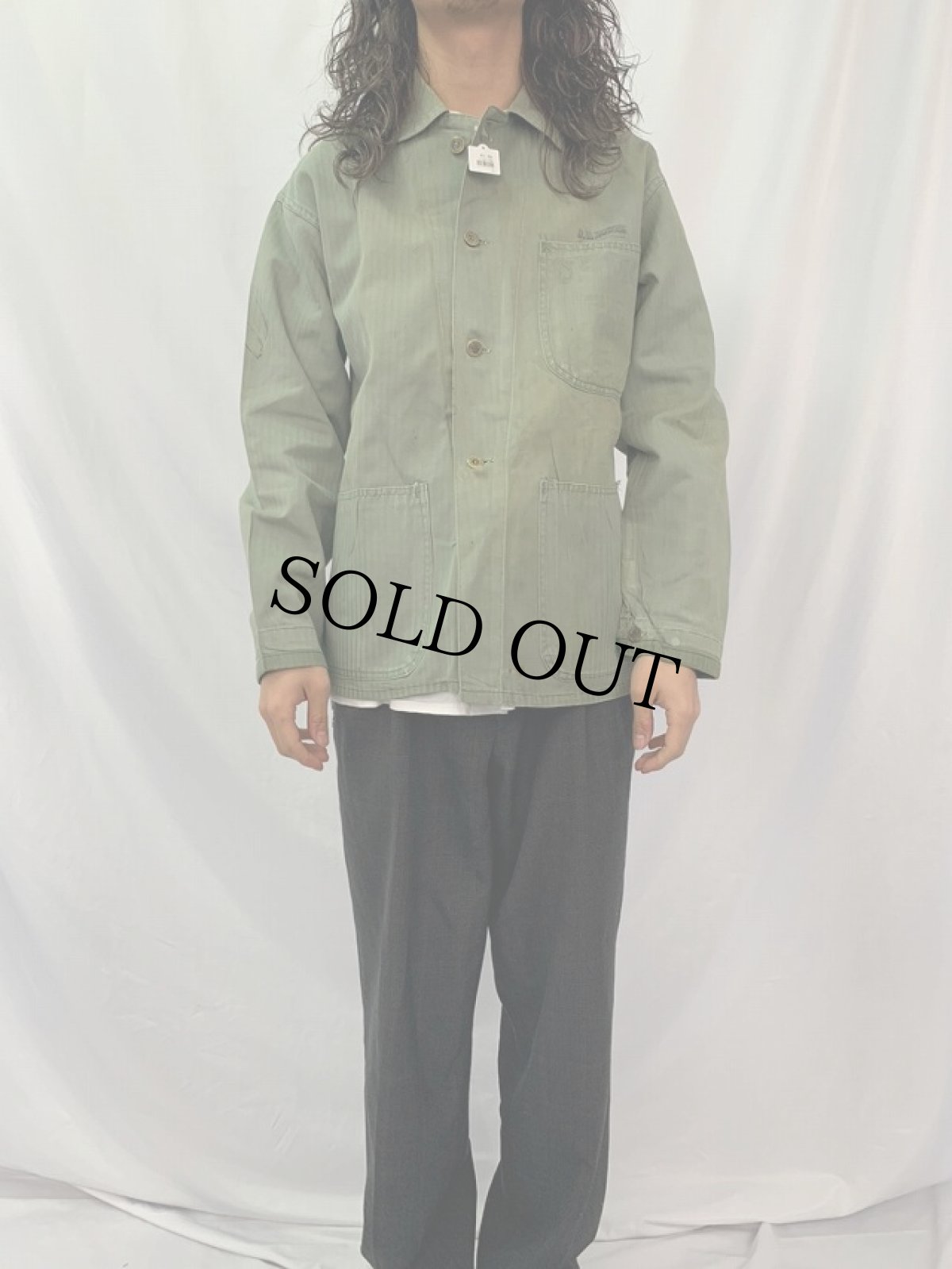 画像2: 40's USMC P-47 HBT ジャケット (2)