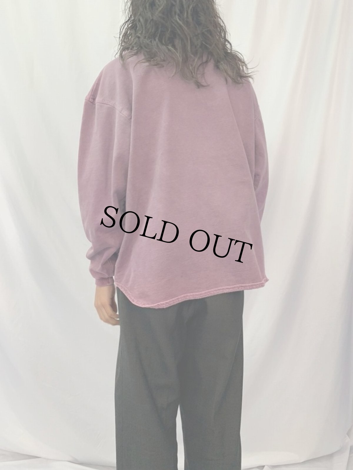 画像4: 90's McINTOSH & SEYMOUR USA製 ハーフジップスウェット M (4)