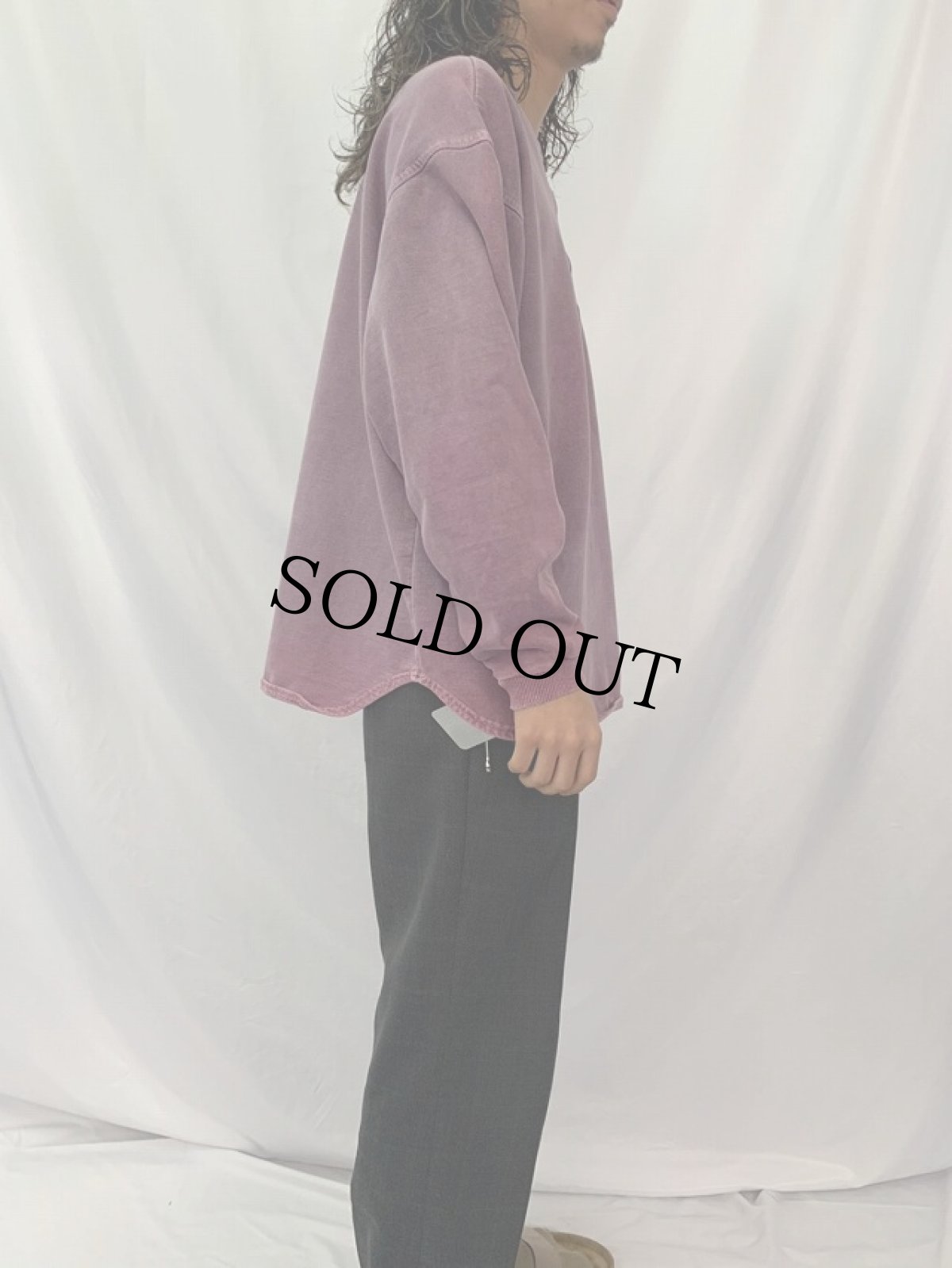 画像3: 90's McINTOSH & SEYMOUR USA製 ハーフジップスウェット M (3)