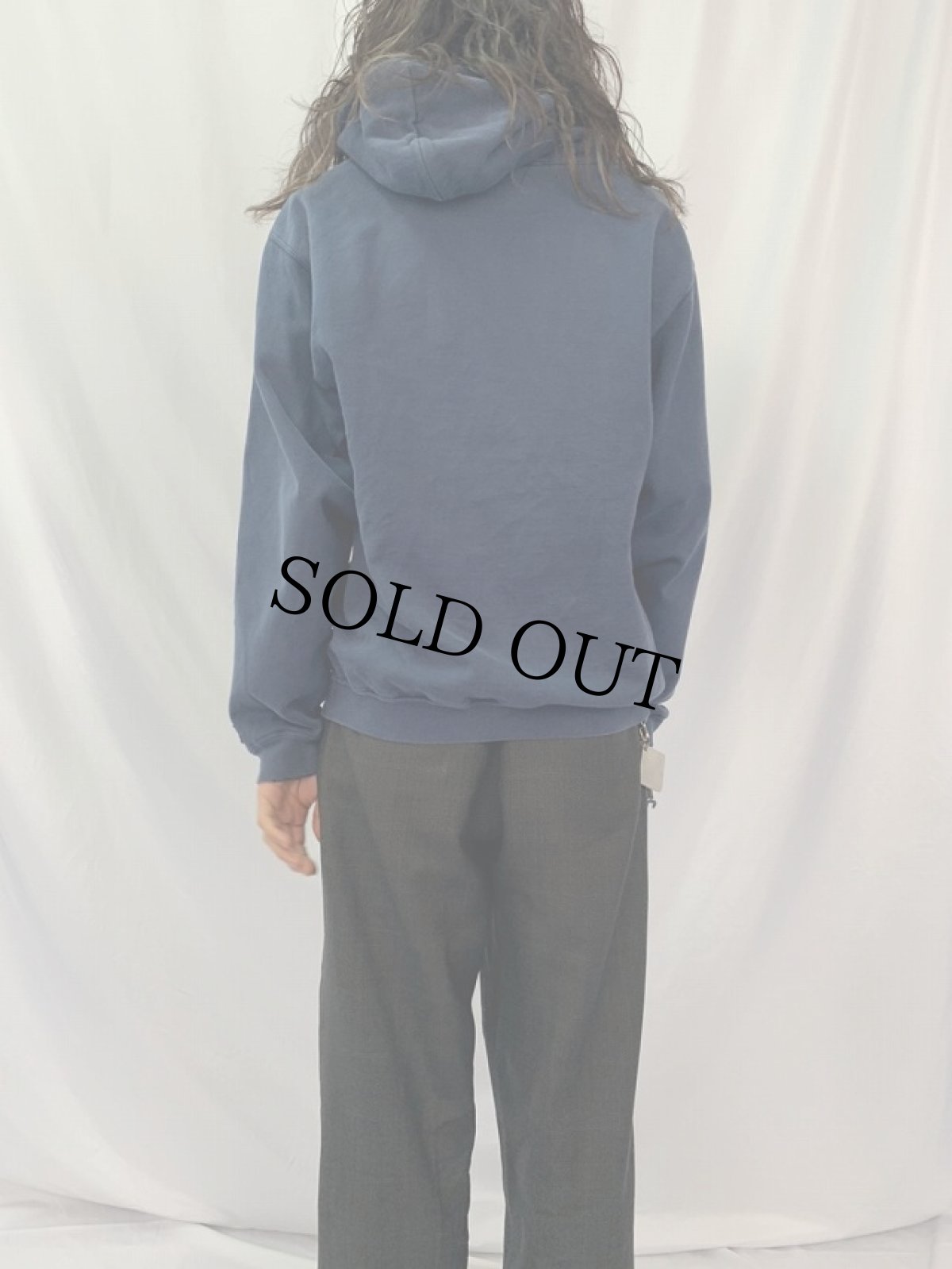 画像4: 90's COAST GUARD USA製 スウェットフーディー S (4)