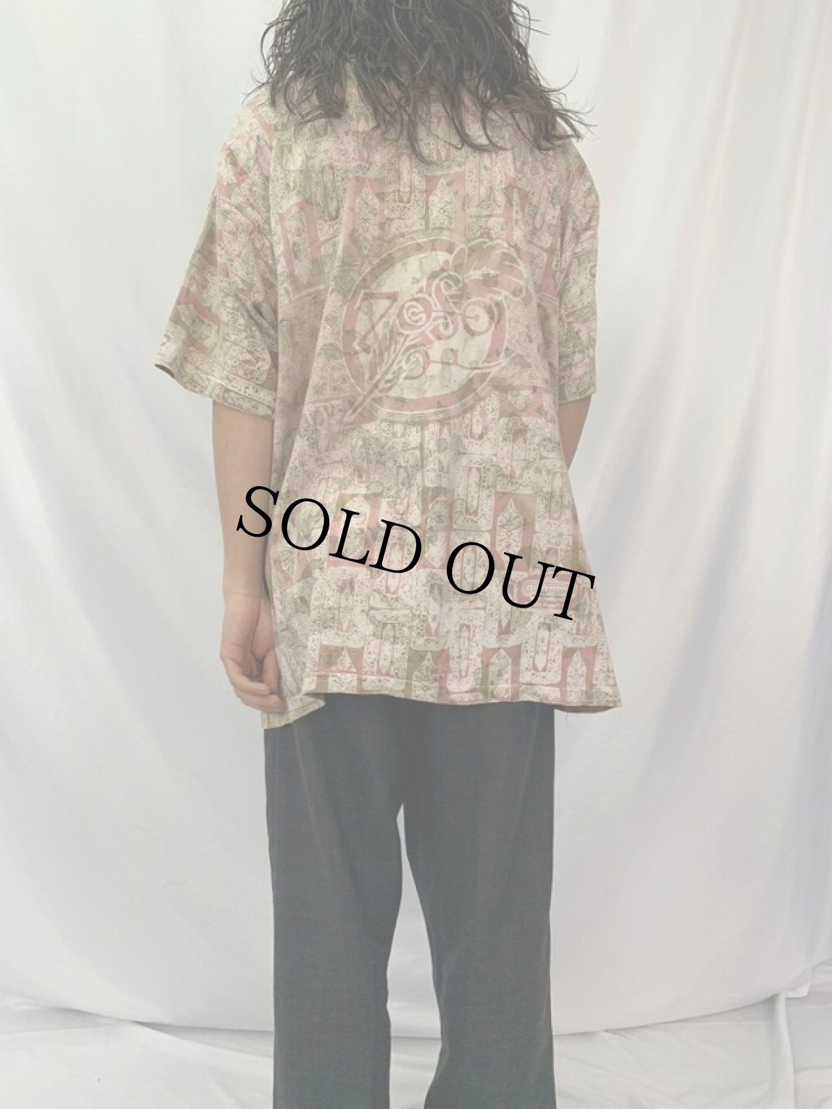 画像4: 90's Jimmy Page & Robert Plan 総柄 ミュージシャンTシャツ (4)