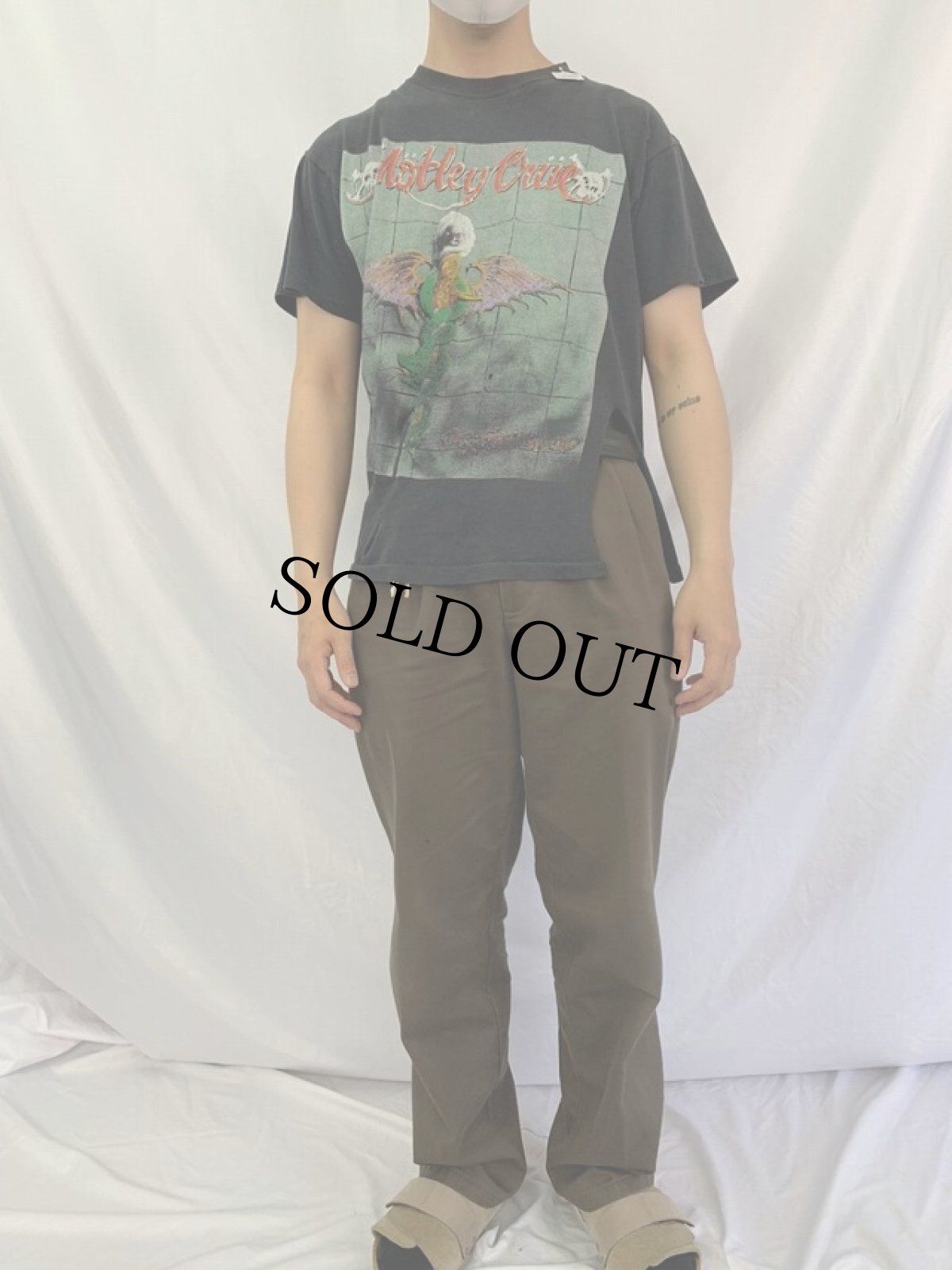 画像2: 90's Motley Crue ヘヴィメタルバンドTシャツ (2)