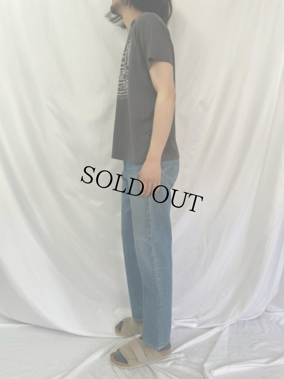 画像3: 70's Lee 101Z USA製 サイド黒 デニムパンツ W30 (3)