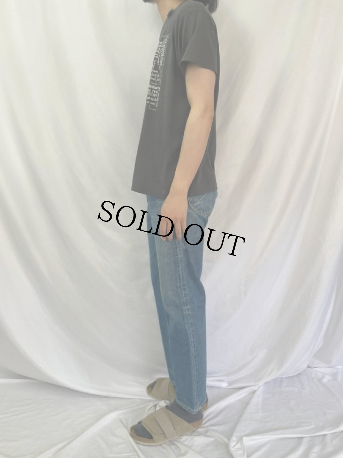 画像3: 70's Lee 101Z USA製 サイド黒 デニムパンツ W31 (3)