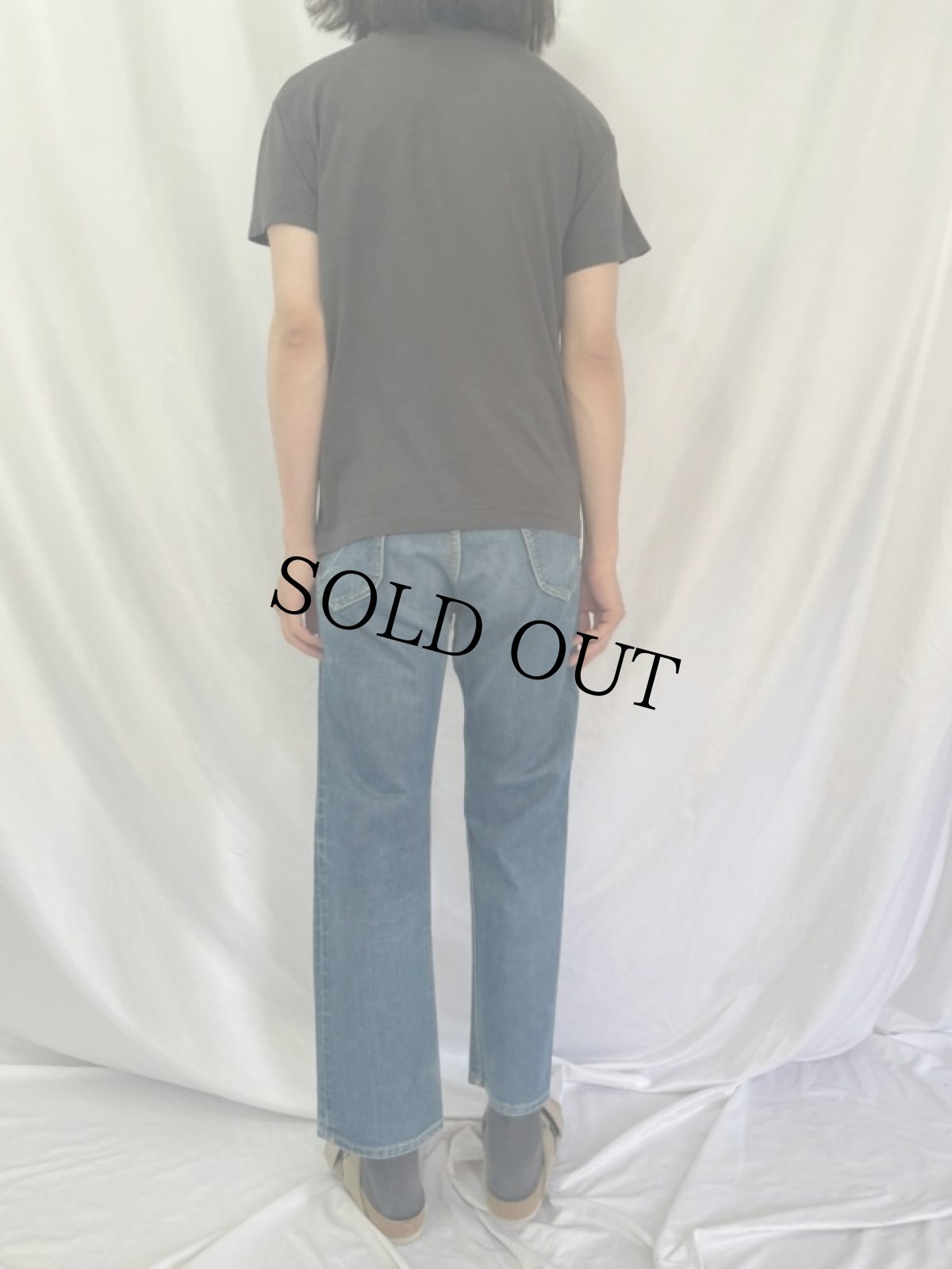 画像4: 70's Lee 101Z USA製 サイド黒 デニムパンツ W31 (4)