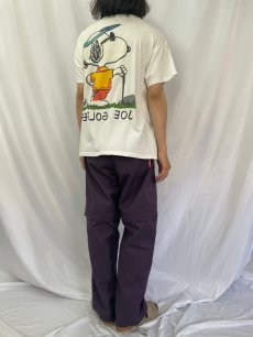画像5: 90's SNOOPY USA製 "JOE GOLFER" キャラクターTシャツ L (5)