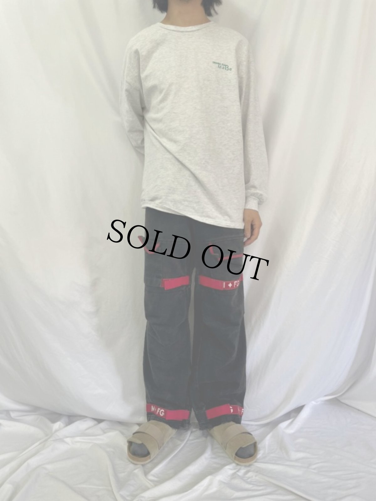 画像2: MARITHE＋FRANCOIS GIRBAUD ブラックデニム シャトルパンツ W35 (2)