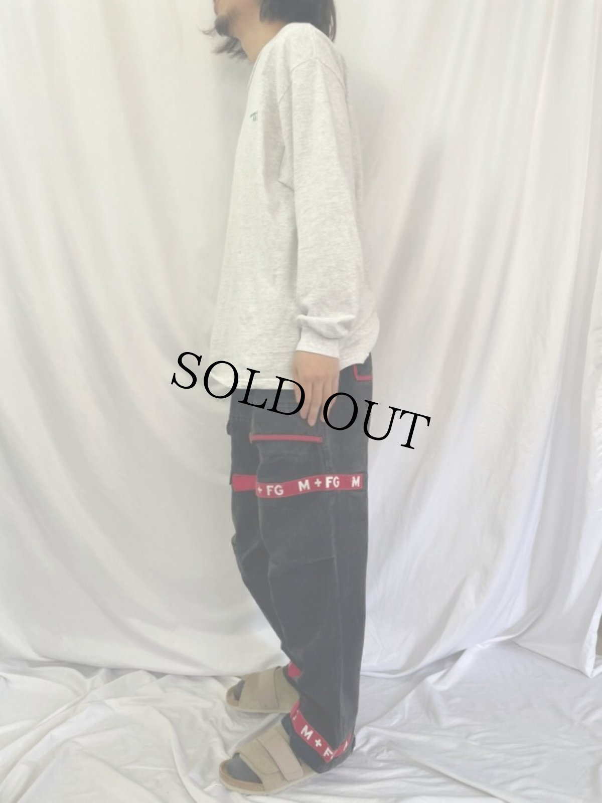 画像3: MARITHE＋FRANCOIS GIRBAUD ブラックデニム シャトルパンツ W35 (3)