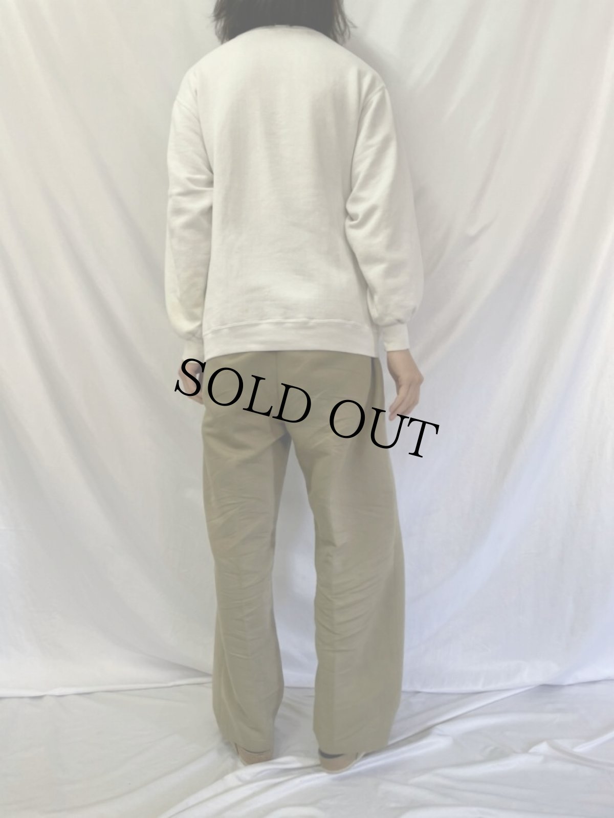 画像4: 90's けろけろけろっぴ USA製 キャラクター刺繍スウェット XL (4)