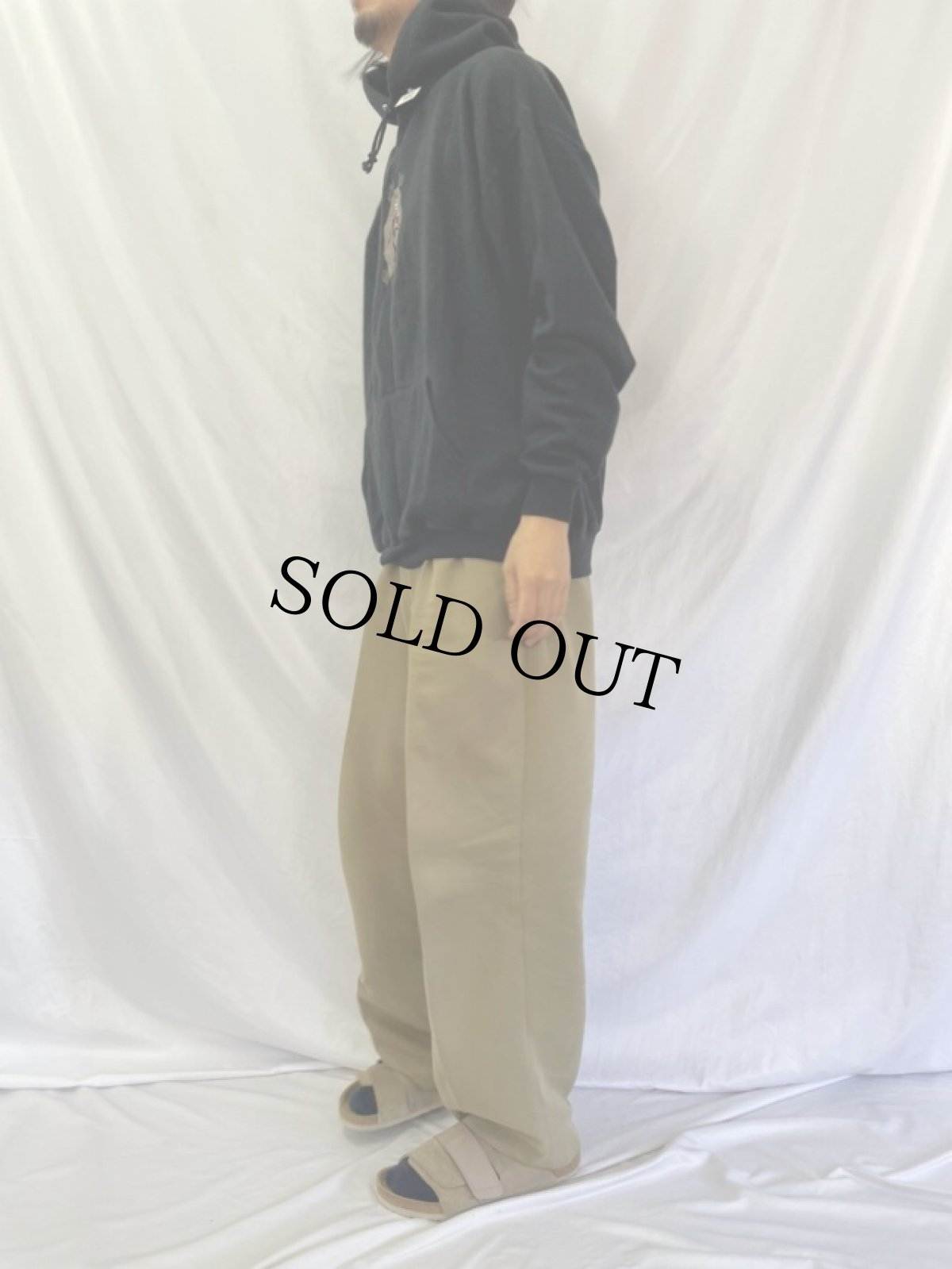 画像3: The Nightmare Before Christmas "Jack Skellington" キャラクター刺繍スウェットフーディー XL (3)