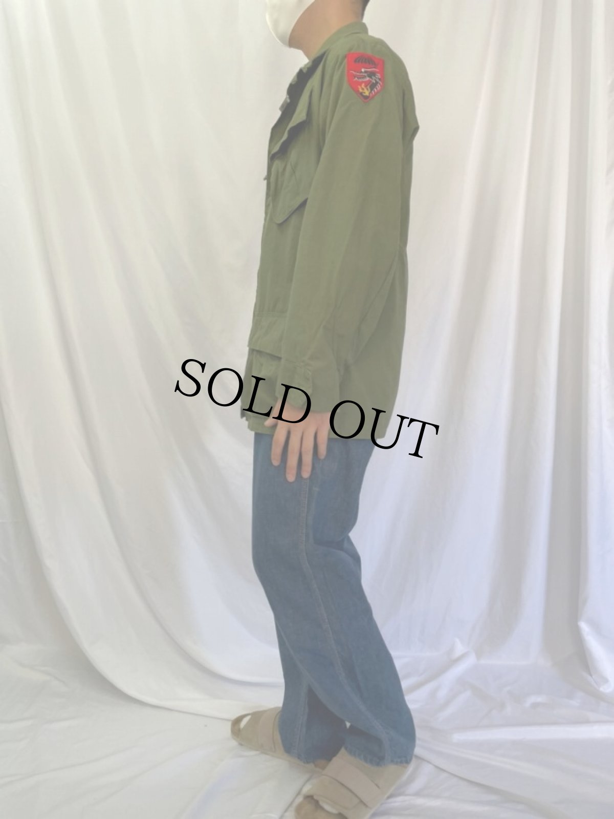 画像3: 60's U.S.ARMY "SAT-VONG" パッチ付き ジャングルファティーグジャケット 4th SMALL-REGULAR (3)