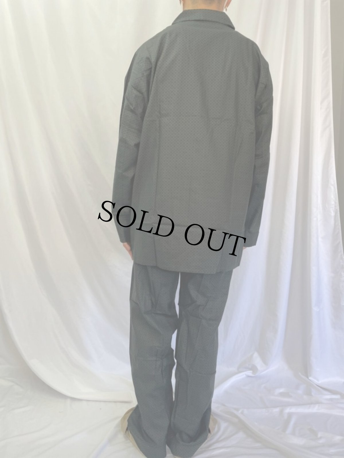 画像4: 60's faultless EURO 総柄パジャマシャツ＆パンツ SETUP DEADSTOCK (4)