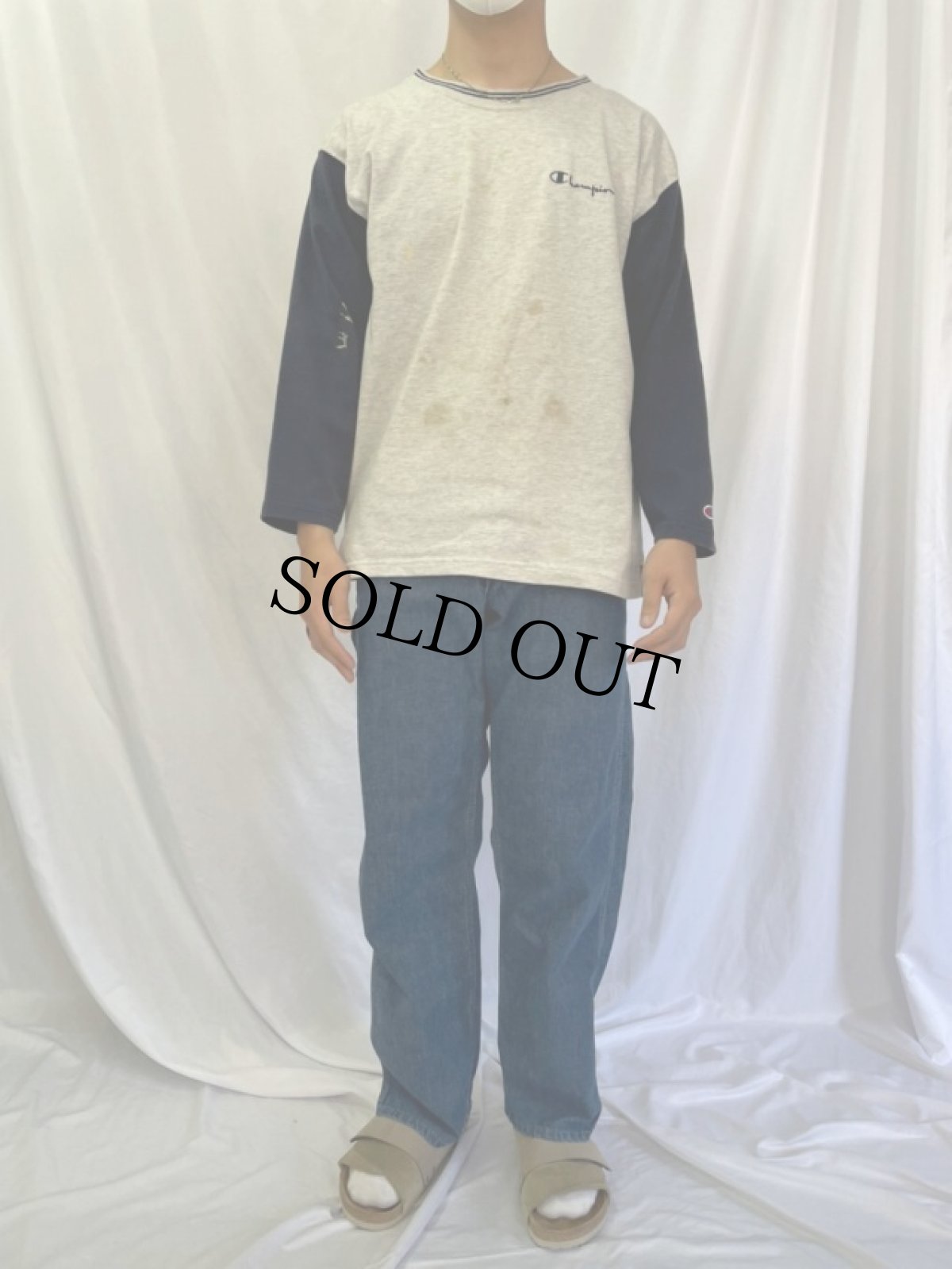 画像2: 50's Old Kentucy デニムペインターパンツ W33 (2)