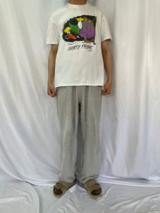 画像2: 80's ANXIETY PRONE USA製 シュールイラストTシャツ L (2)
