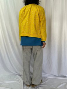 画像4: 80〜90's IZOD LACOSTE ゴルフボール柄 コットンスウィングトップ M (4)