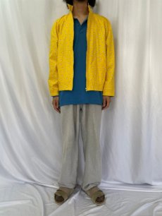 画像2: 80〜90's IZOD LACOSTE ゴルフボール柄 コットンスウィングトップ M (2)