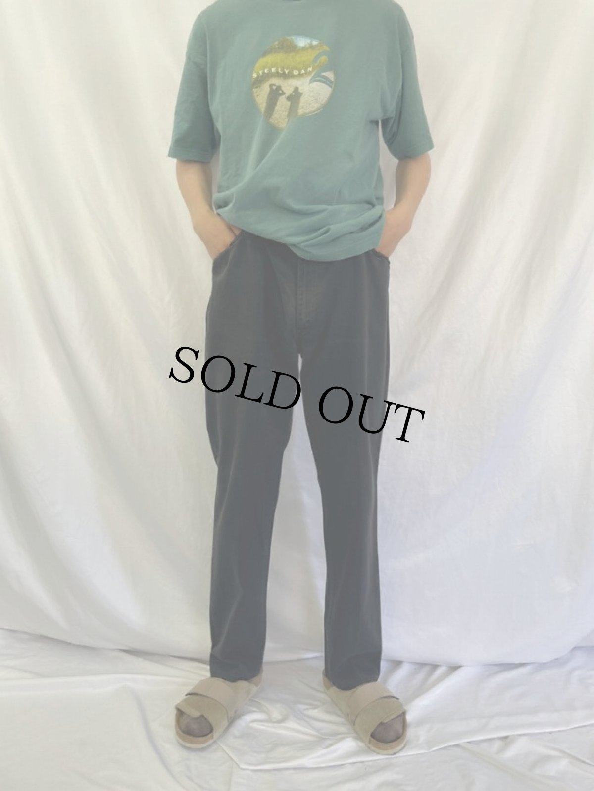 画像2: 60〜70's  LEVI'S BIGE STA-PREST PANTS BLACK W37 (2)