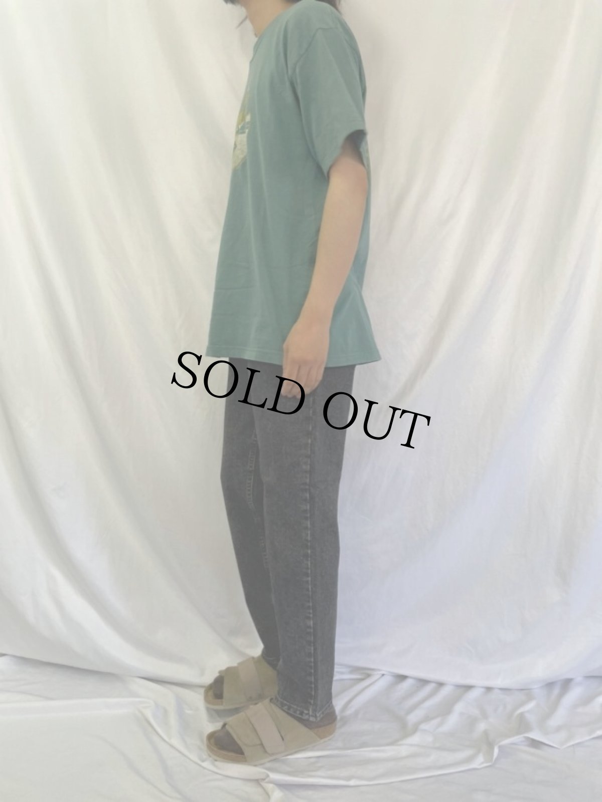 画像3: 90's Levi's 550 USA製 ブラックデニムパンツ フラッシャー付き DEADSTOCK W31 (3)