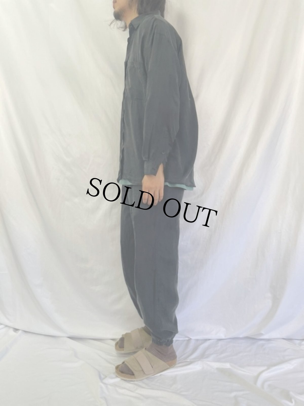 画像3: LEENA STUDIO シルク シャツ＆パンツ SETUP M (3)