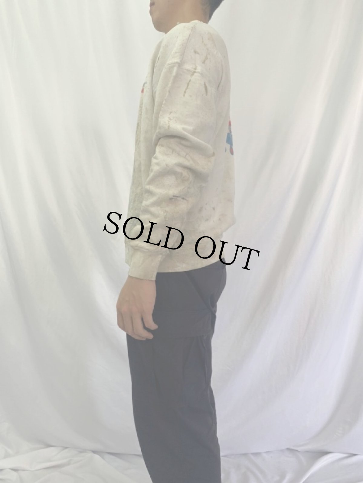 画像3: COVER THE EARTH ペンキペイント スウェット XL (3)