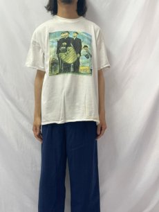 画像2: 90's Norman Rockwell "Game Called Because of Rain" アートTシャツ XL (2)