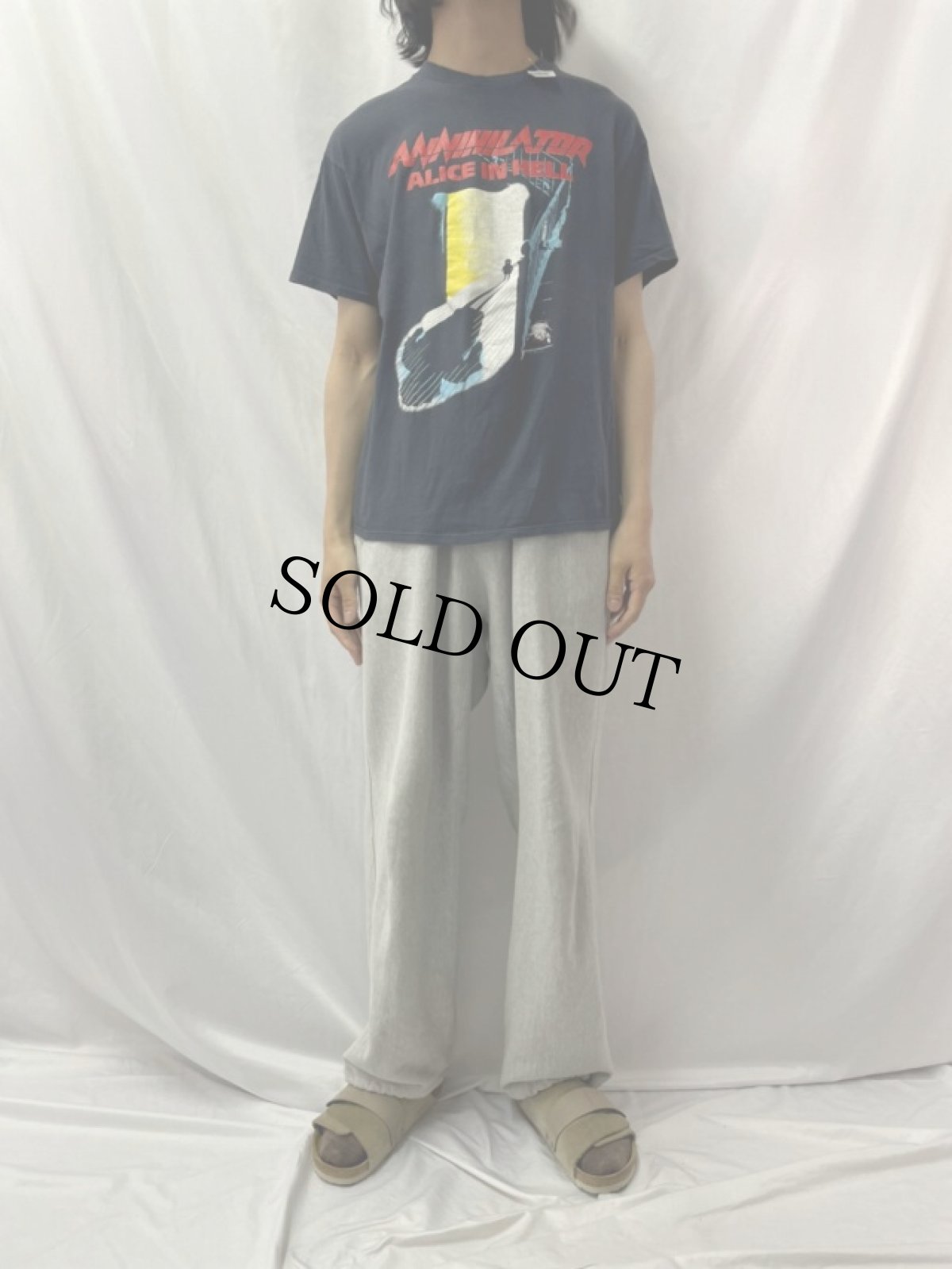 画像2: 80's Annihilator "ALICE IN HELL" USA製 スラッシュメタルバンドTシャツ XL (2)