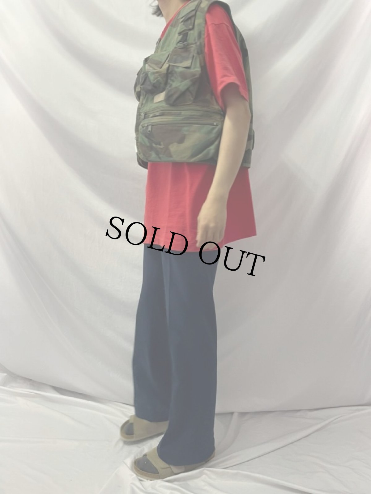 画像3: 80's Columbia カモ柄 フィッシングベスト (3)