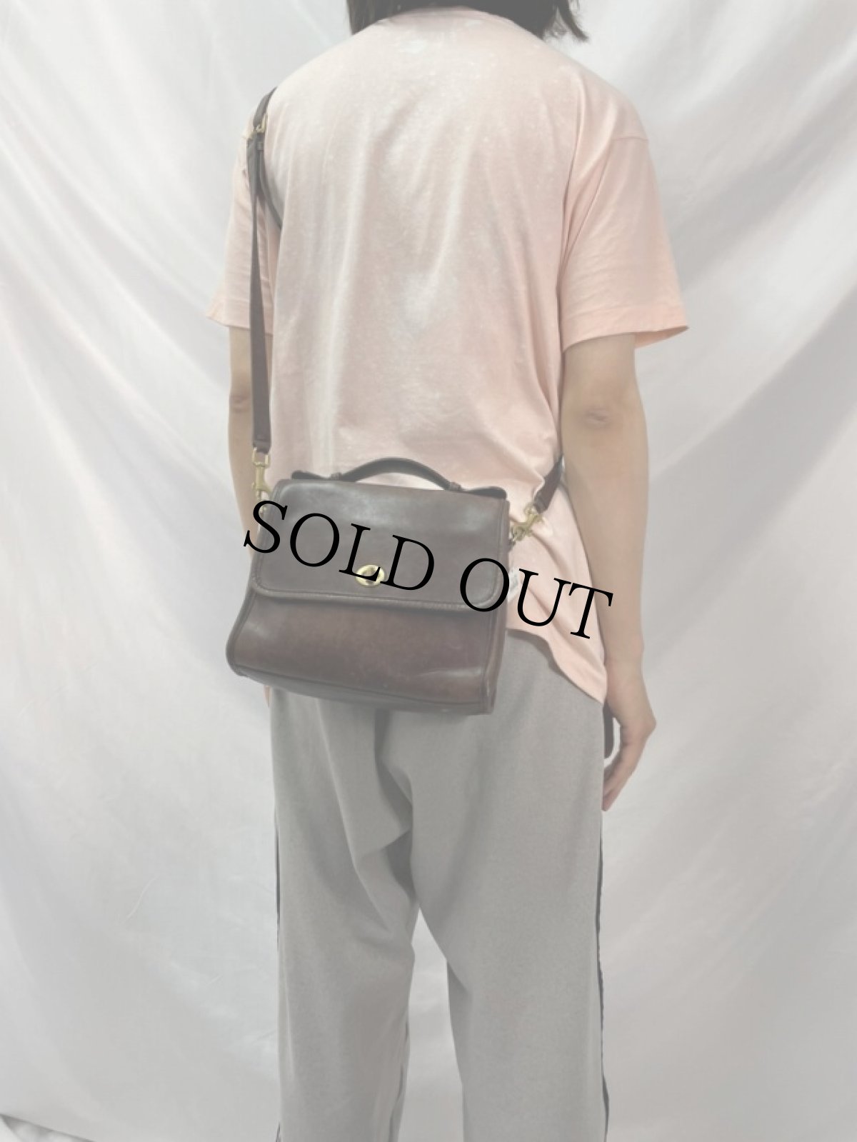 画像2: 90's COACH レザーショルダーバッグ (2)