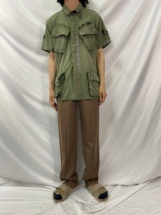 画像2: 60's U.S.ARMY リメイク ジャングルファティーグジャケット 4th MEDIUM-REGULAR (2)