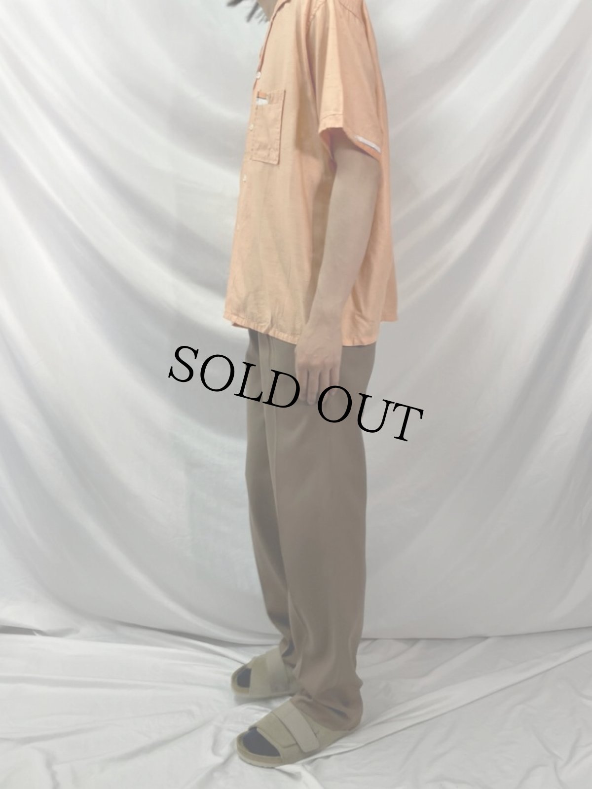 画像3: 50〜60's ギャバジン ツータックスラックス W28 (3)